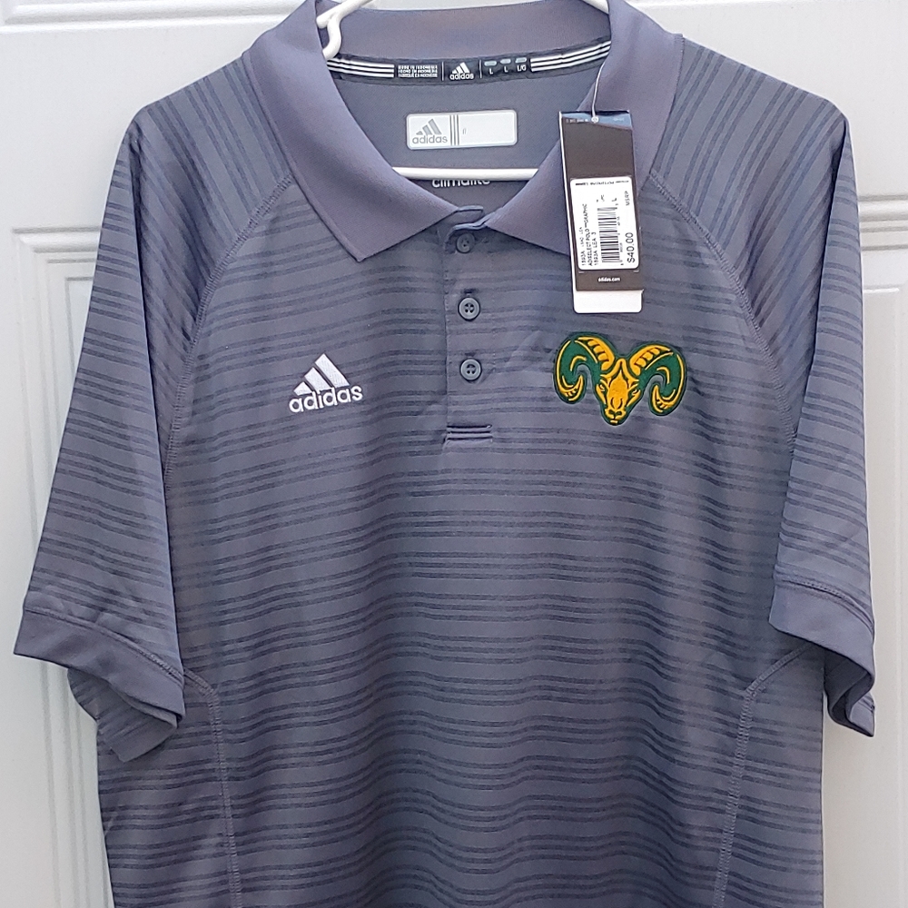 Adidas climate Colorado State Mens Polo size L